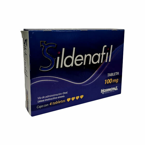 Sildenafil 100mg 4 Tabletas